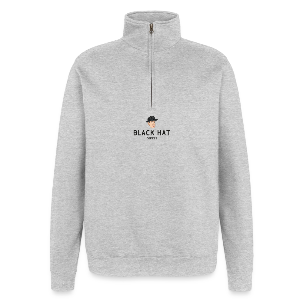 Many Faces Quarter-Zip-Sweatshirt - Grau meliert