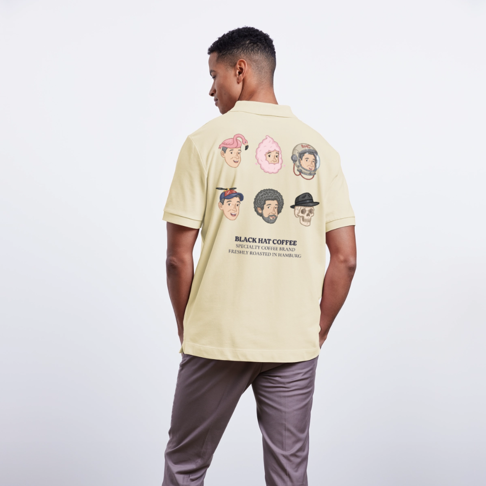 Many Faces Unisex Bio-Poloshirt - Natur