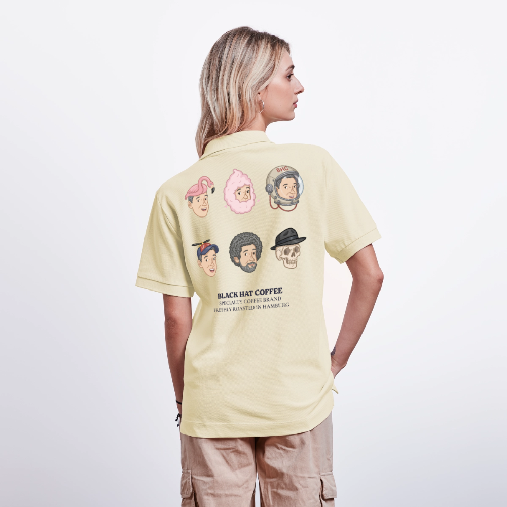 Many Faces Unisex Bio-Poloshirt - Natur