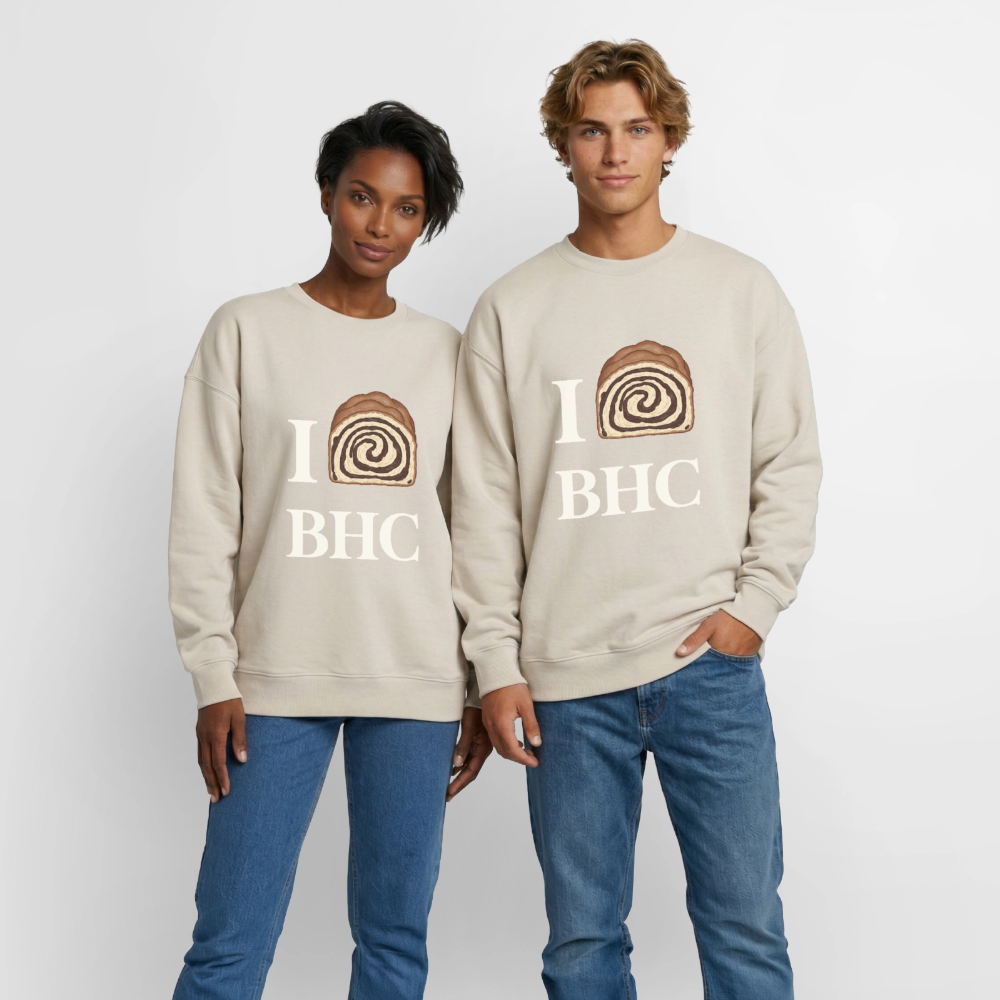 I Babka Oversized Heavyweight Unisex Sweatshirt - Beige