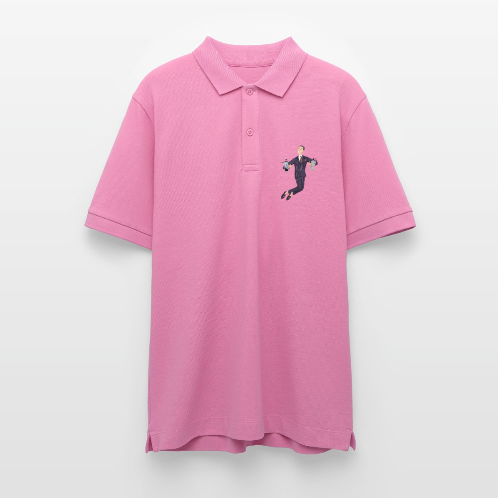 Black Hat Preppy Unisex Bio-Poloshirt - Blasenrosa