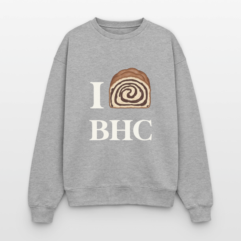 I Babka Oversized Heavyweight Unisex Sweatshirt - Grau meliert