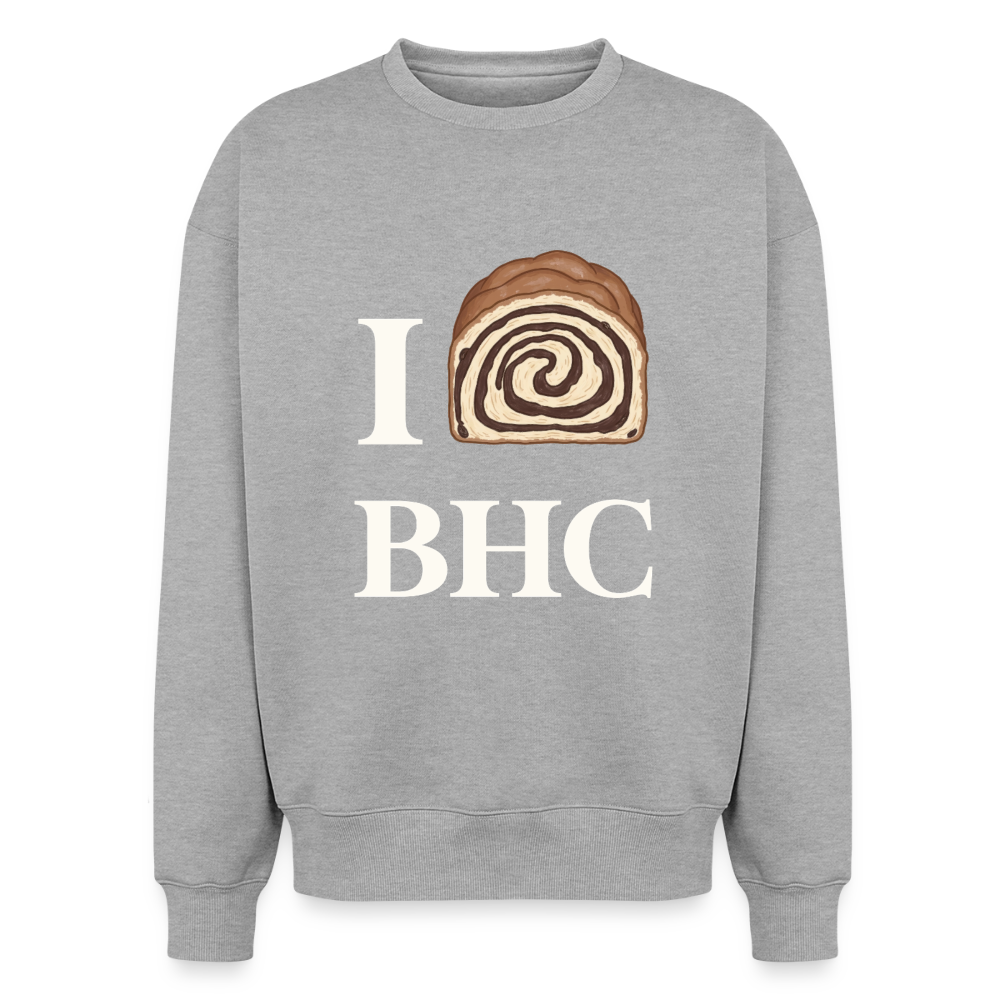 I Babka Oversized Heavyweight Unisex Sweatshirt - Grau meliert