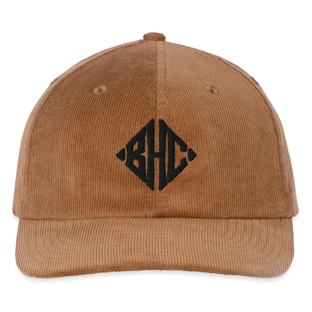 BHC Bestickte Cord Cap - Mocca