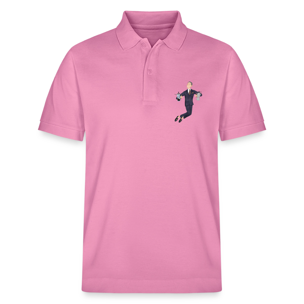 Black Hat Preppy Unisex Bio-Poloshirt - Blasenrosa