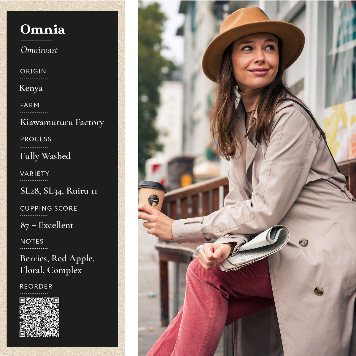 Omnia Omniroast - Kenya, Kiawamururu Factory AA