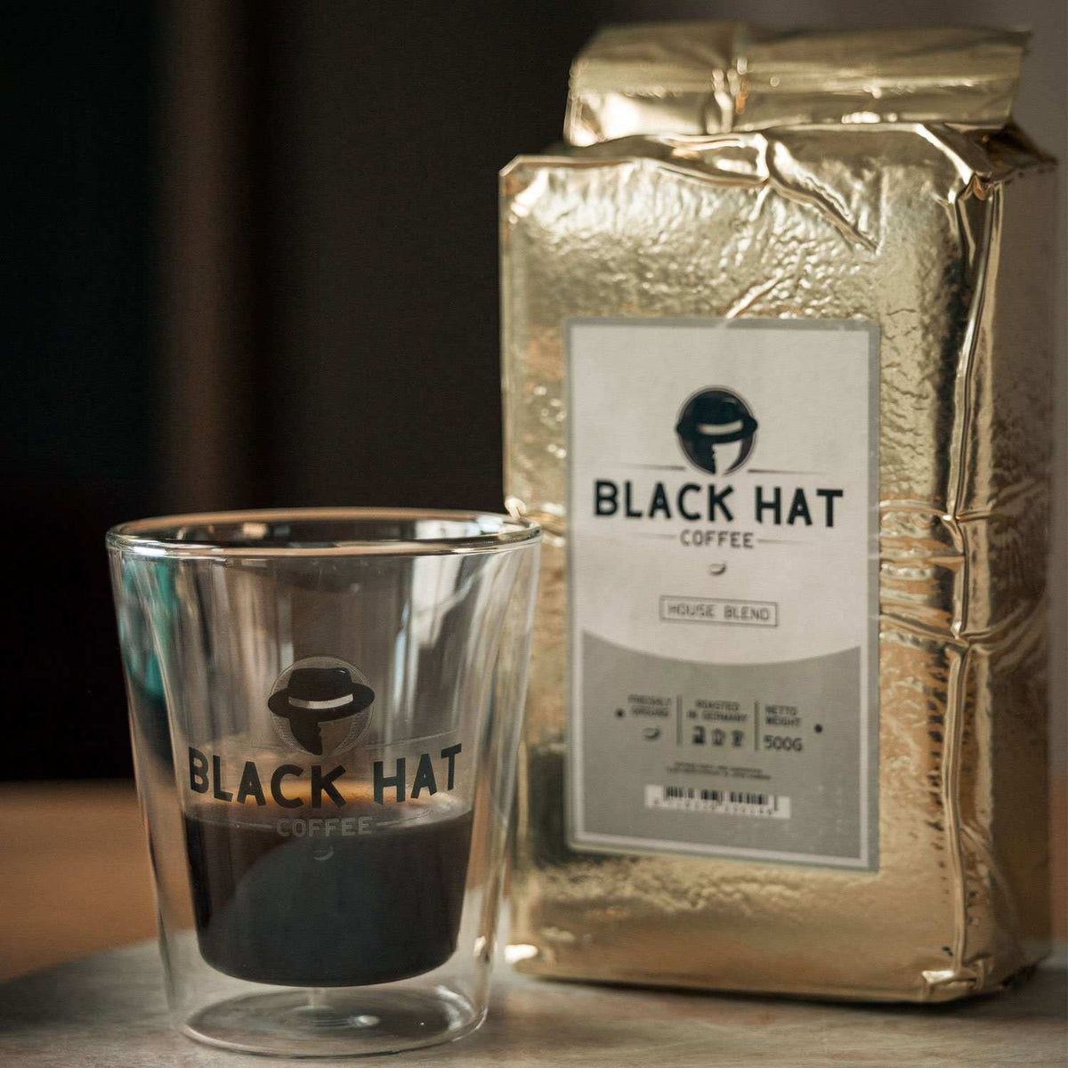 Black Hat Coffee House Blend (gemahlen) - Black Hat Coffee GmbH