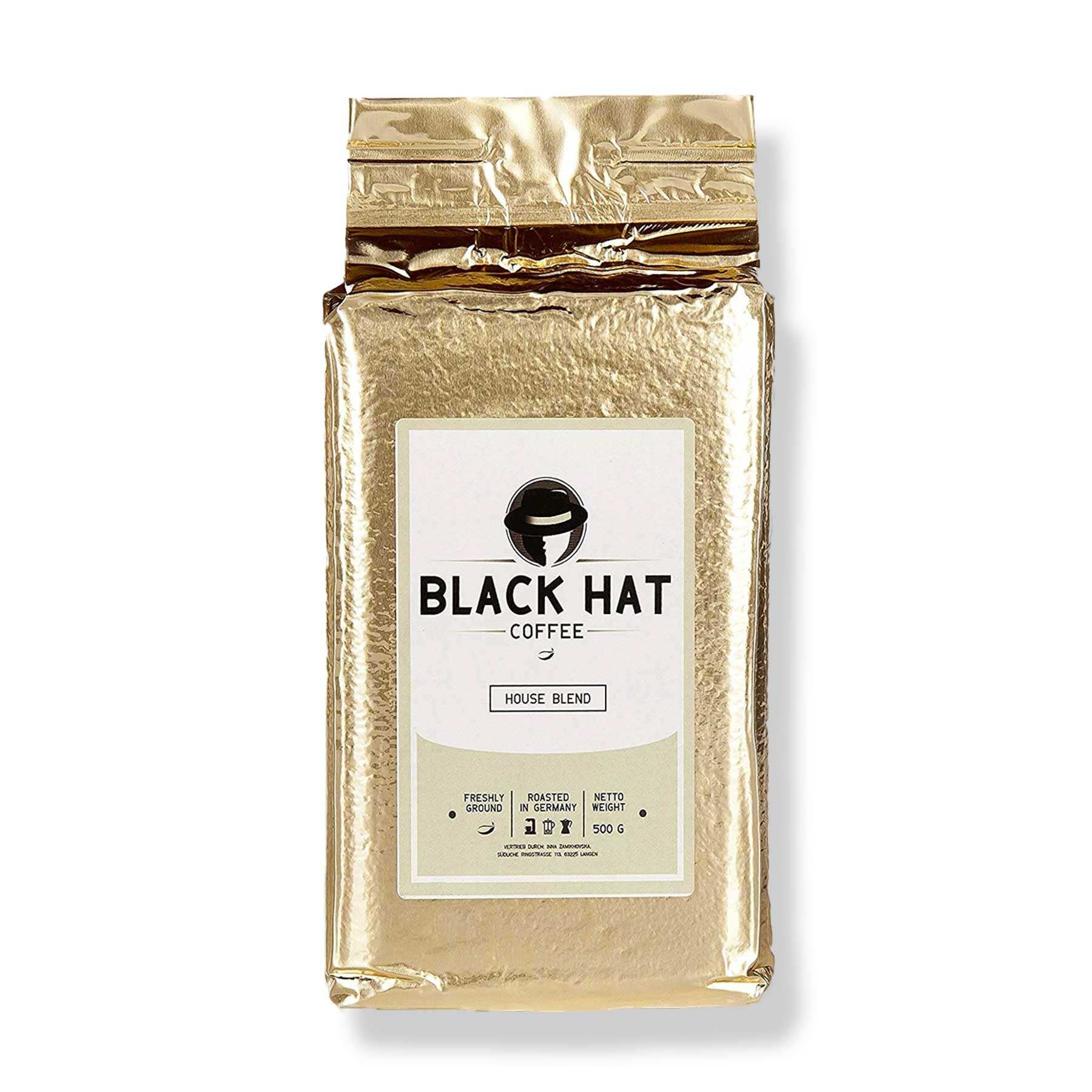 Black Hat Coffee House Blend (gemahlen) - Black Hat Coffee GmbH